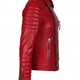 Illustration for article titled Mens Quilted Red Faux Sheep Leather Slim fit Motorcycle Biker Jacket – 2018 New Winter Arrival at The Jasperz!em/em